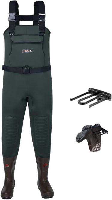 White River Rubber Boot-Foot Waders for Men